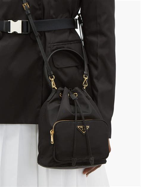 prada bucket bag nylon.